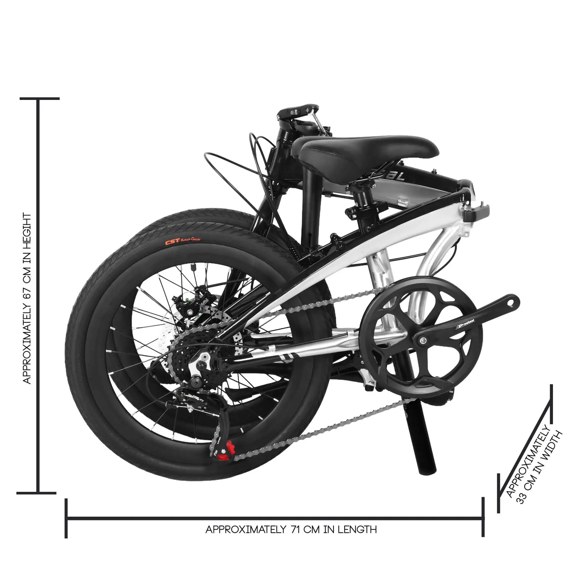 Ethereal Cruise 20-Inch Bi-Fold Folding Bicycle for Urban Commuting | The Bike Atrium