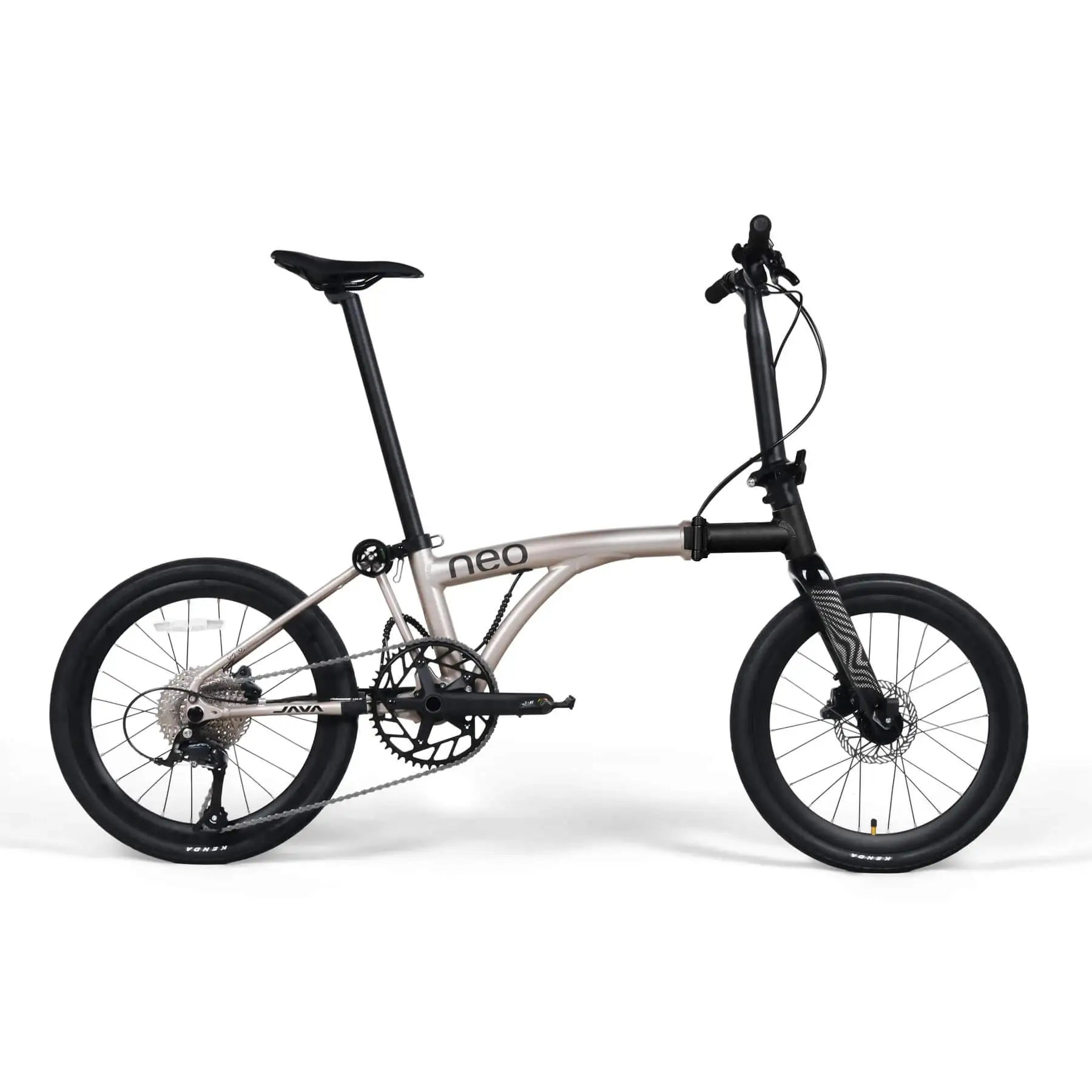 Java Neo 20 inch carbon fork Shimano CUES Titanium Color