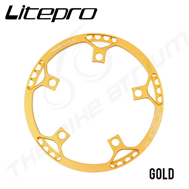 Litepro CNC Aluminum Alloy Standard Single Speed Chain ring 130 BCD 45T to 58T