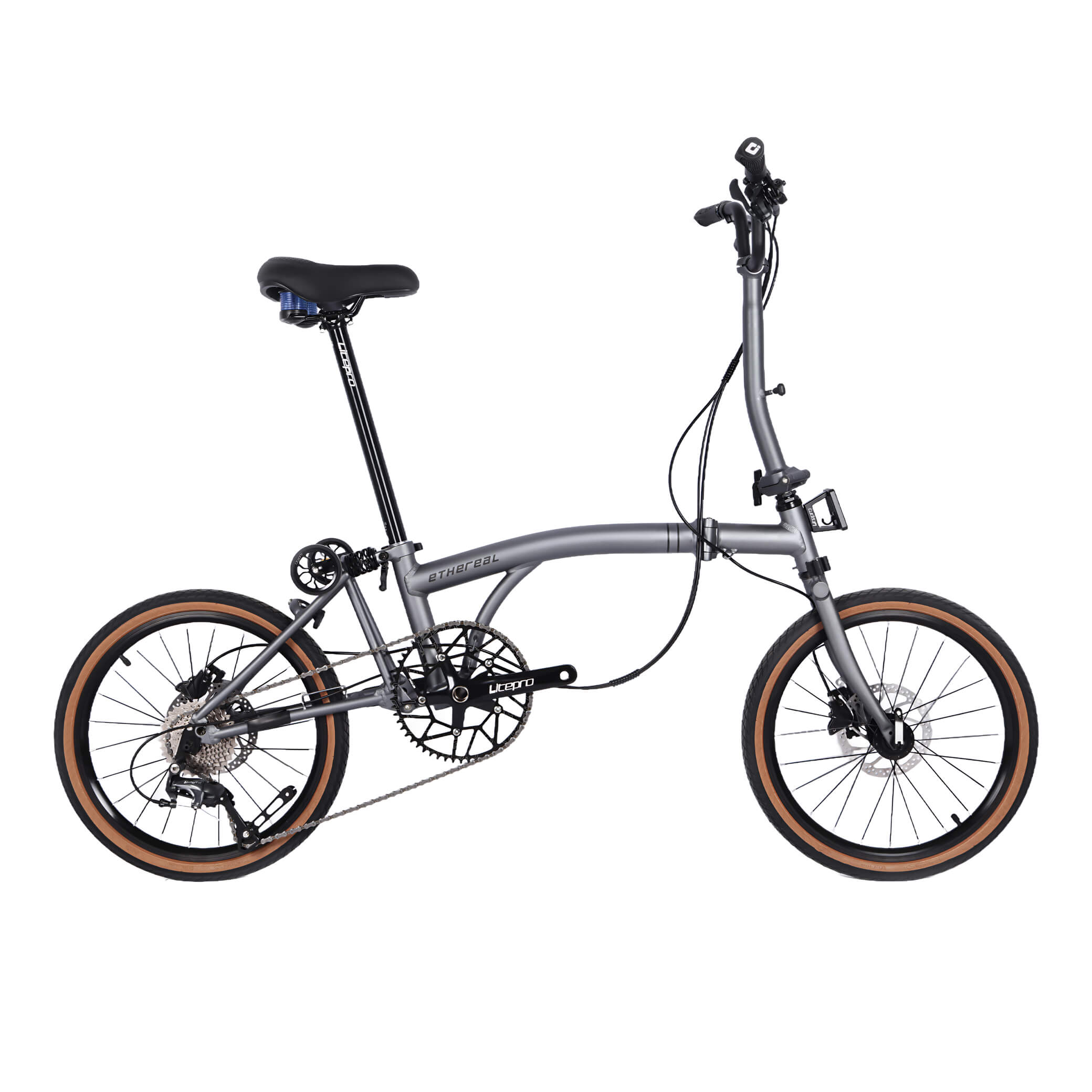 Ethereal Trifold A20 | Premium 20-Inch Performance Trifold Folding Bike with Hydraulic Disc Brakes