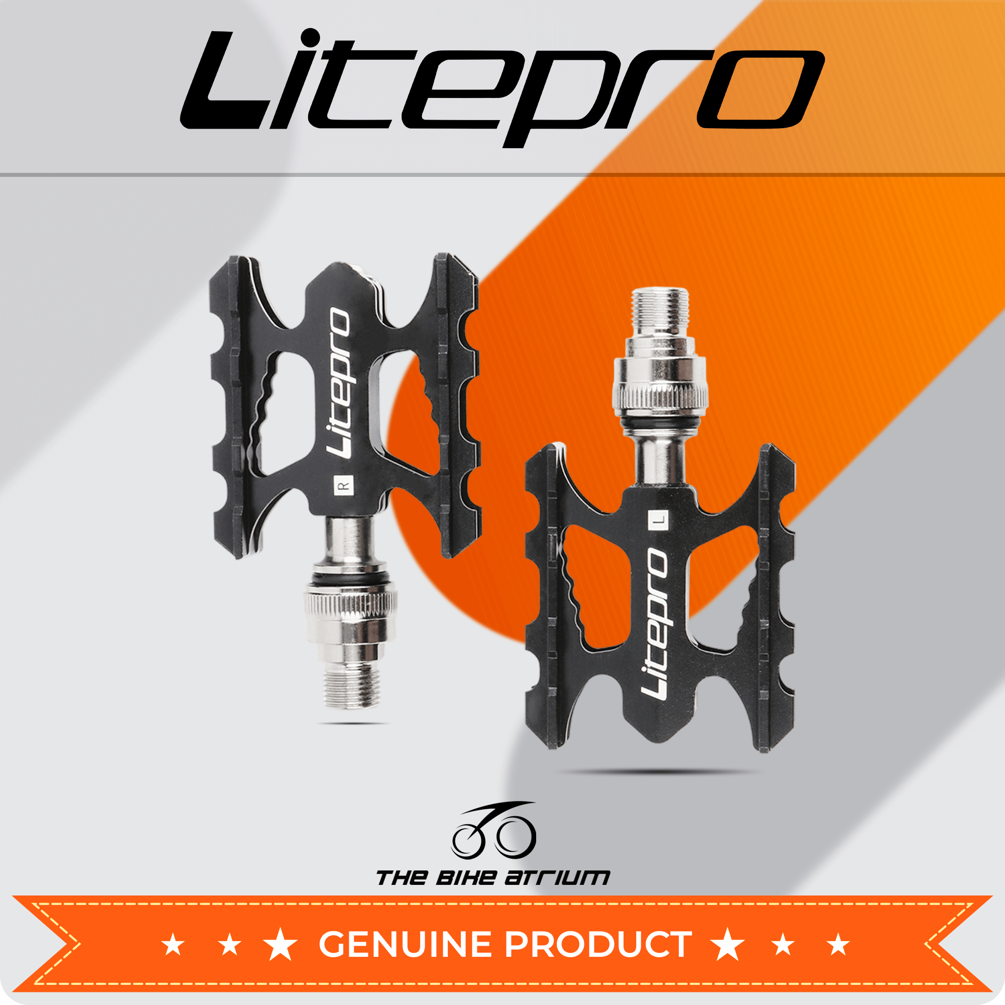 Litepro Detachable Pedals with Quick Release