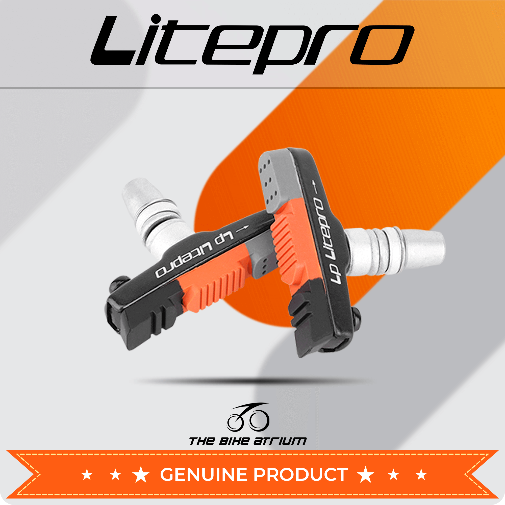 Litepro BMX Bike Brake Pads 20 16 Inch Folding Trifold Bicycle Aluminum Alloy V Brake Shoes 54g