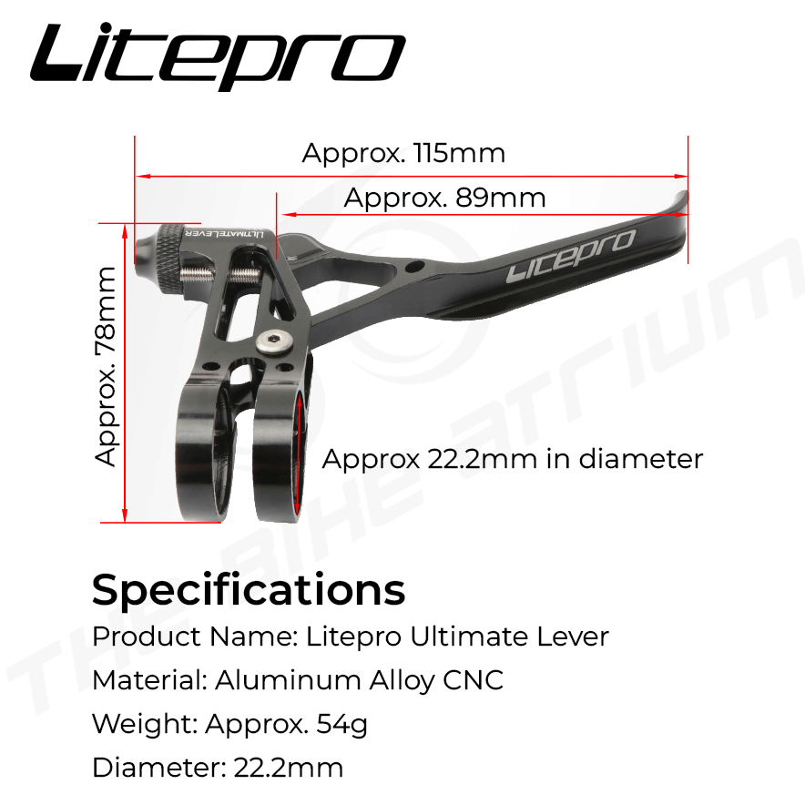 Litepro Ultimate Brake Lever CNC Alloy for Foldable Bicycles